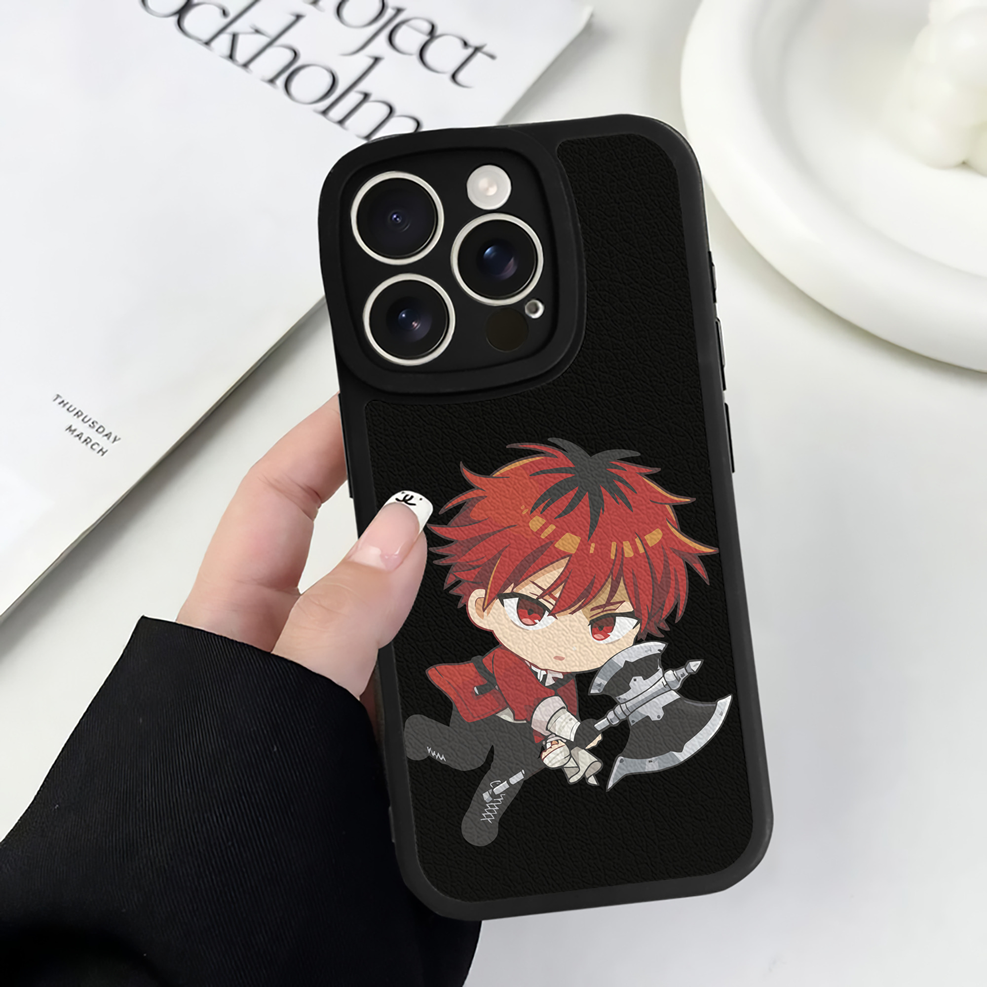 （画像用） 葬送のフリーレン Frieren 【iPhone 16シリーズ対応】シリコンスマホケース（レザー調） 材質：シリコン